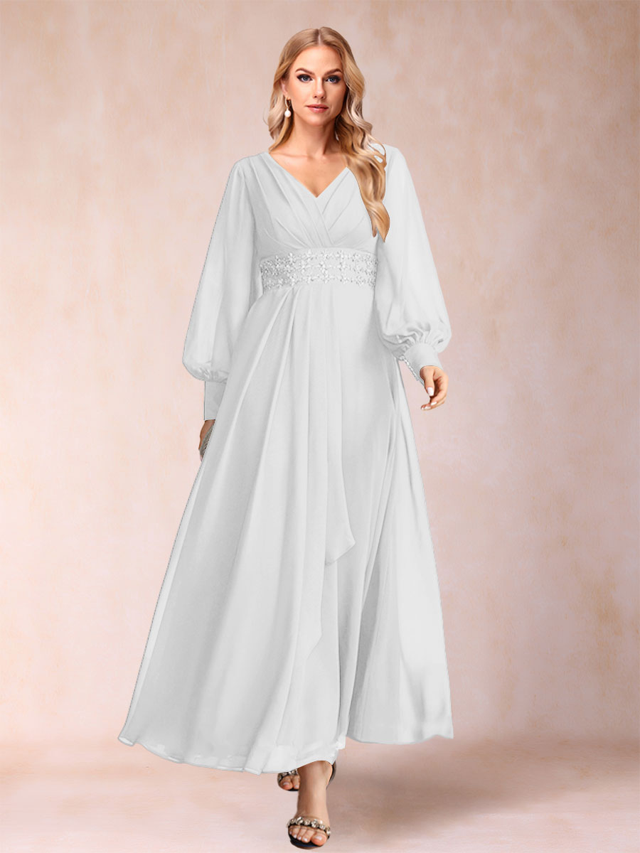Hilda Mae Ivory back view mother of the bride dress