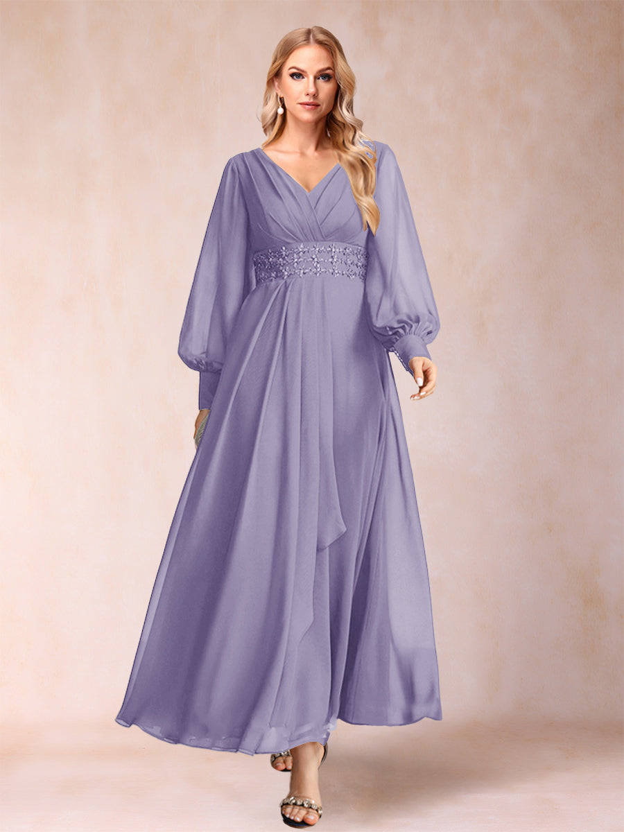 Hilda Mae Wisteria back view mother of the bride dress