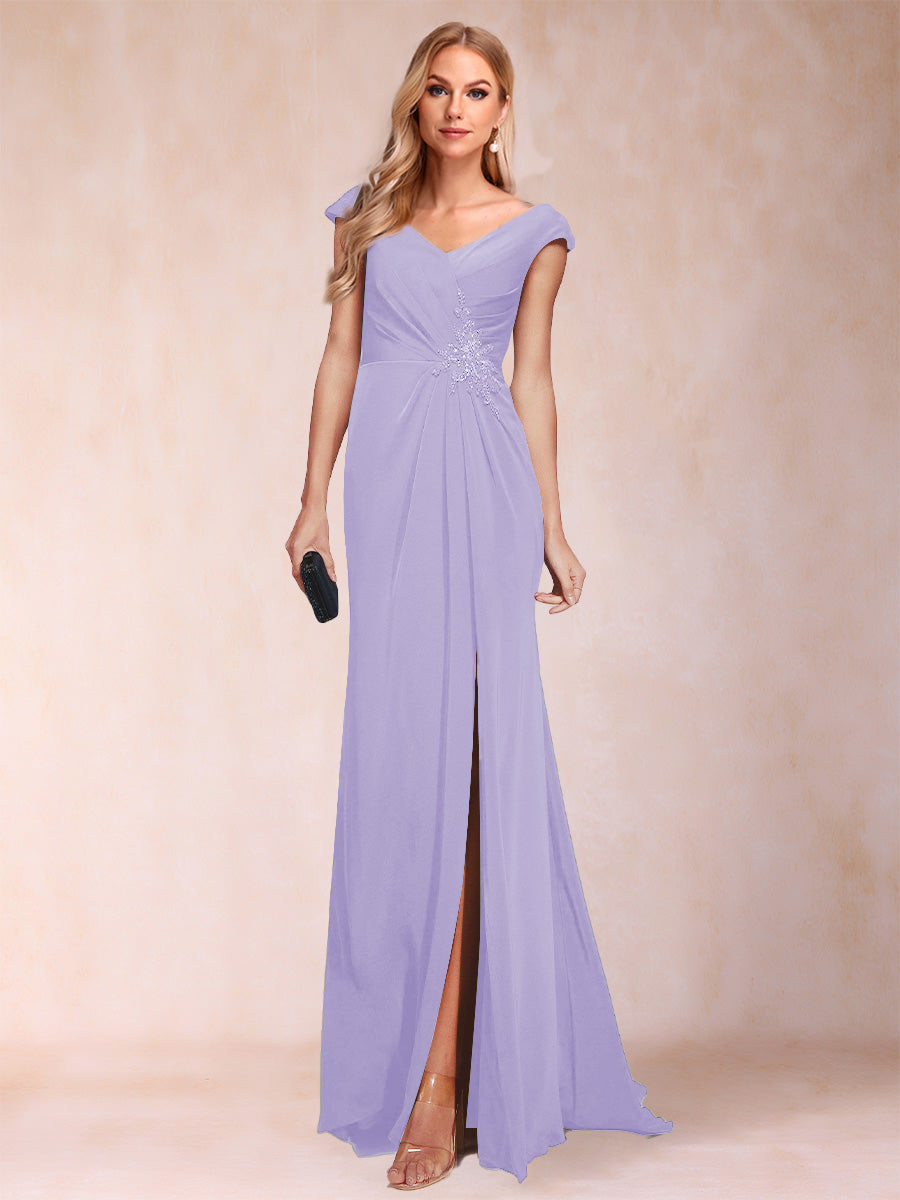 Paula Rose Lilac front view mother of the bride dress