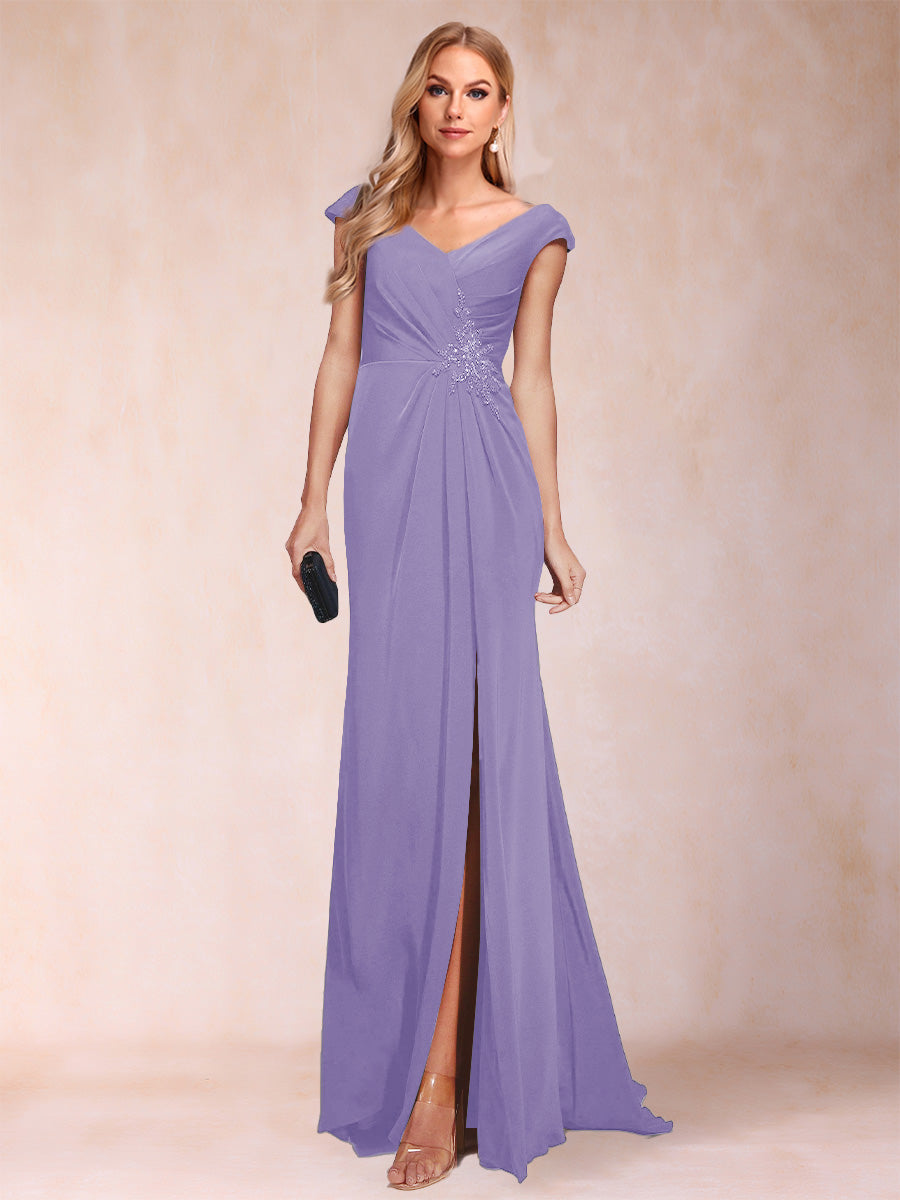 Paula Rose Wisteria back view mother of the bride dress