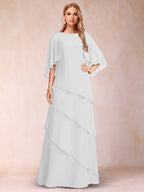 Dora June Ivory back view mother of the bride dress