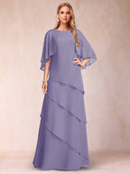 Dora June Wisteria back view mother of the bride dress