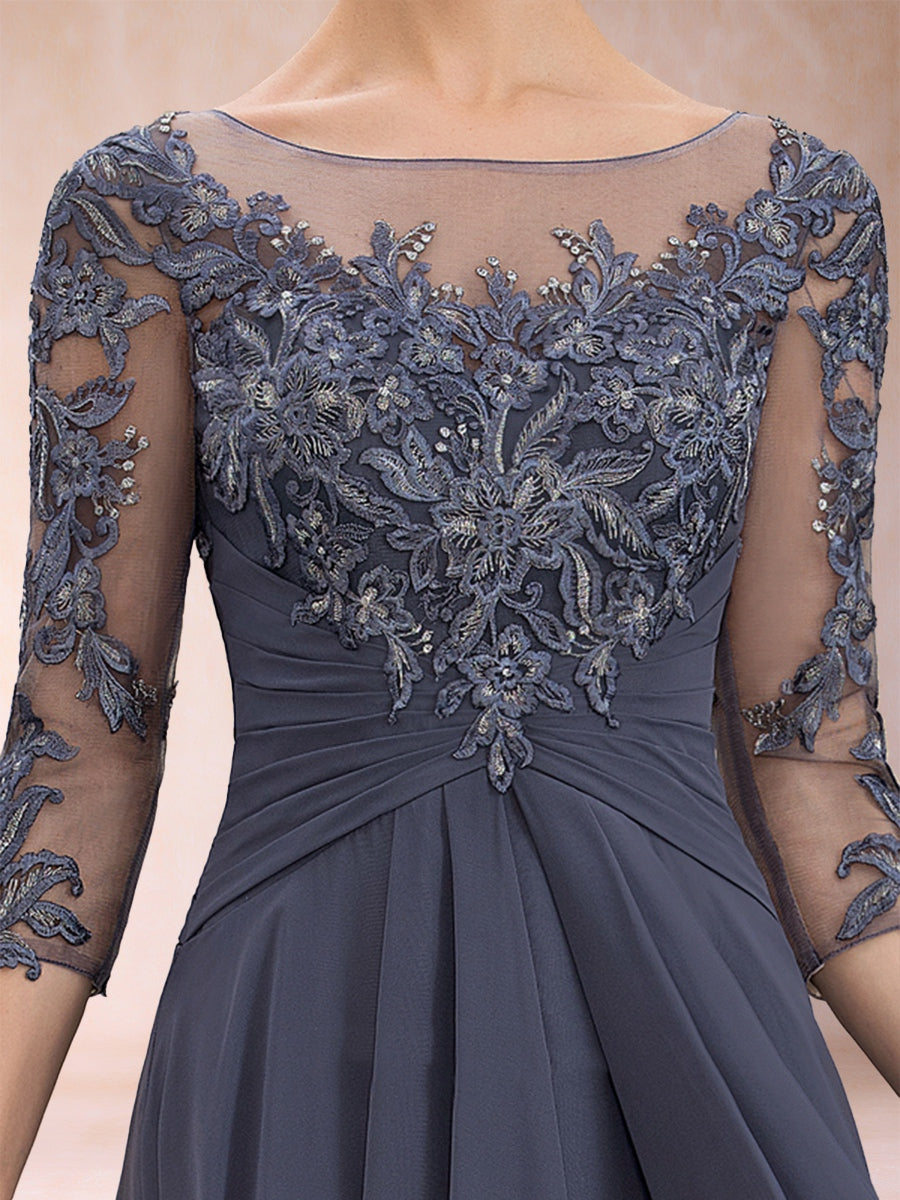 Eglantine dusty blue bodice detail mother of the bride dress