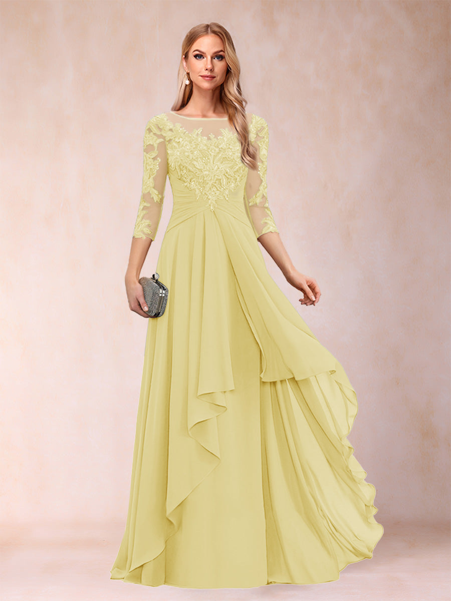 Eglantine daffodil front view mother of the bride dress