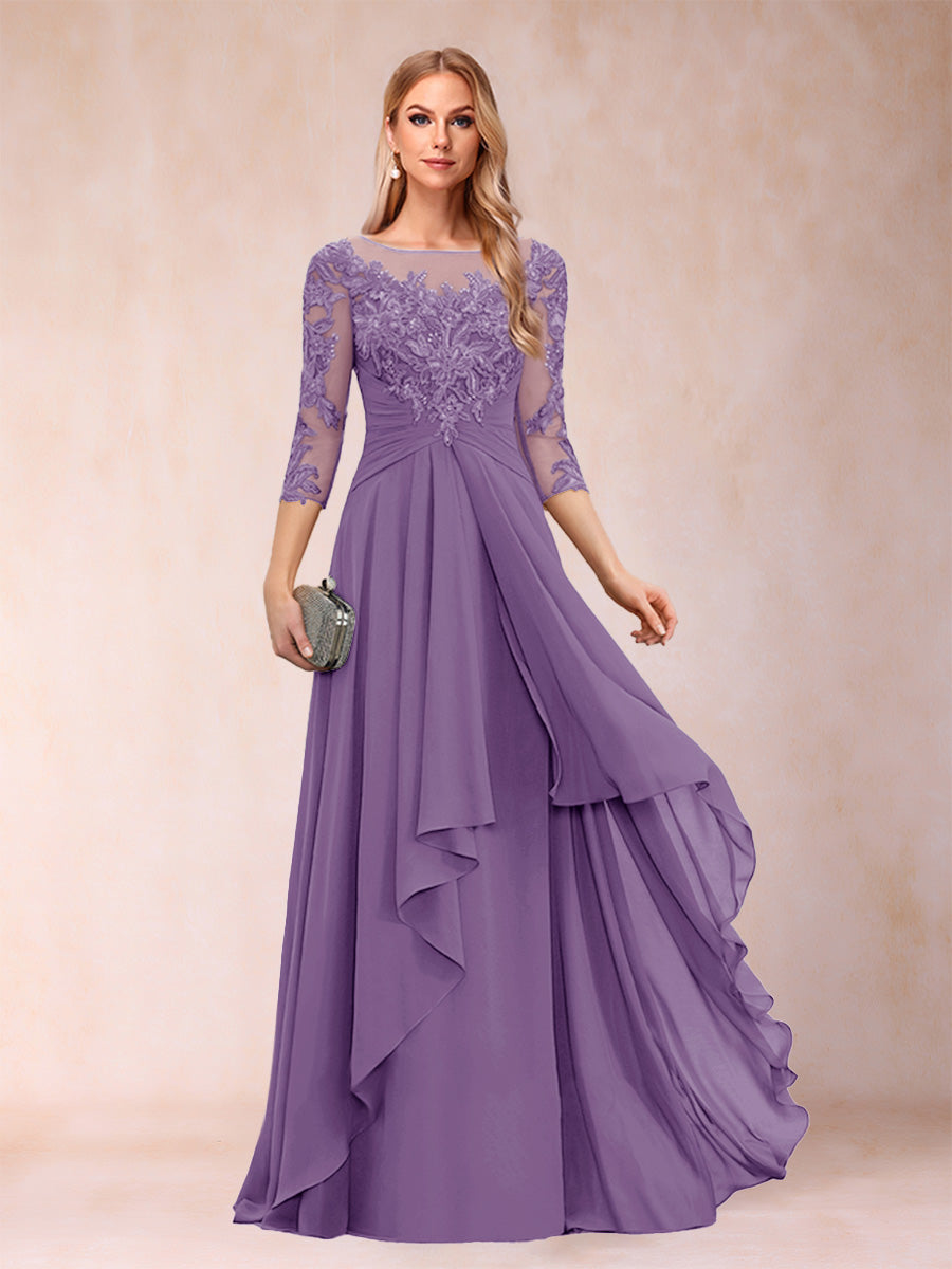 Estelle Vale Wisteria front view mother of the bride dress