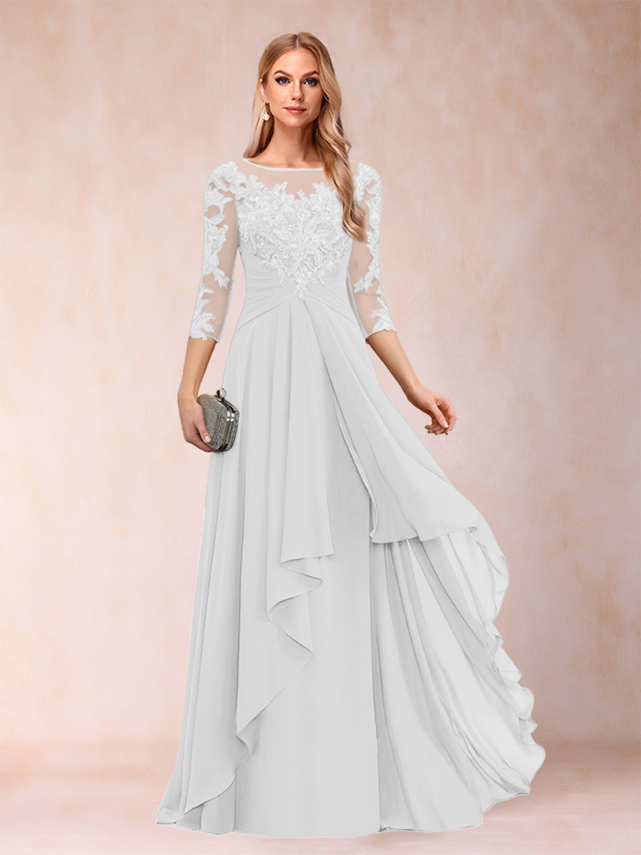 Estelle Vale Ivory back view mother of the bride dress