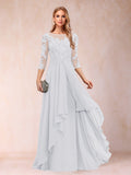 Estelle Vale White front view mother of the bride dress