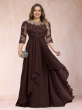 Althea Grace Brown front view mother of the bride dress