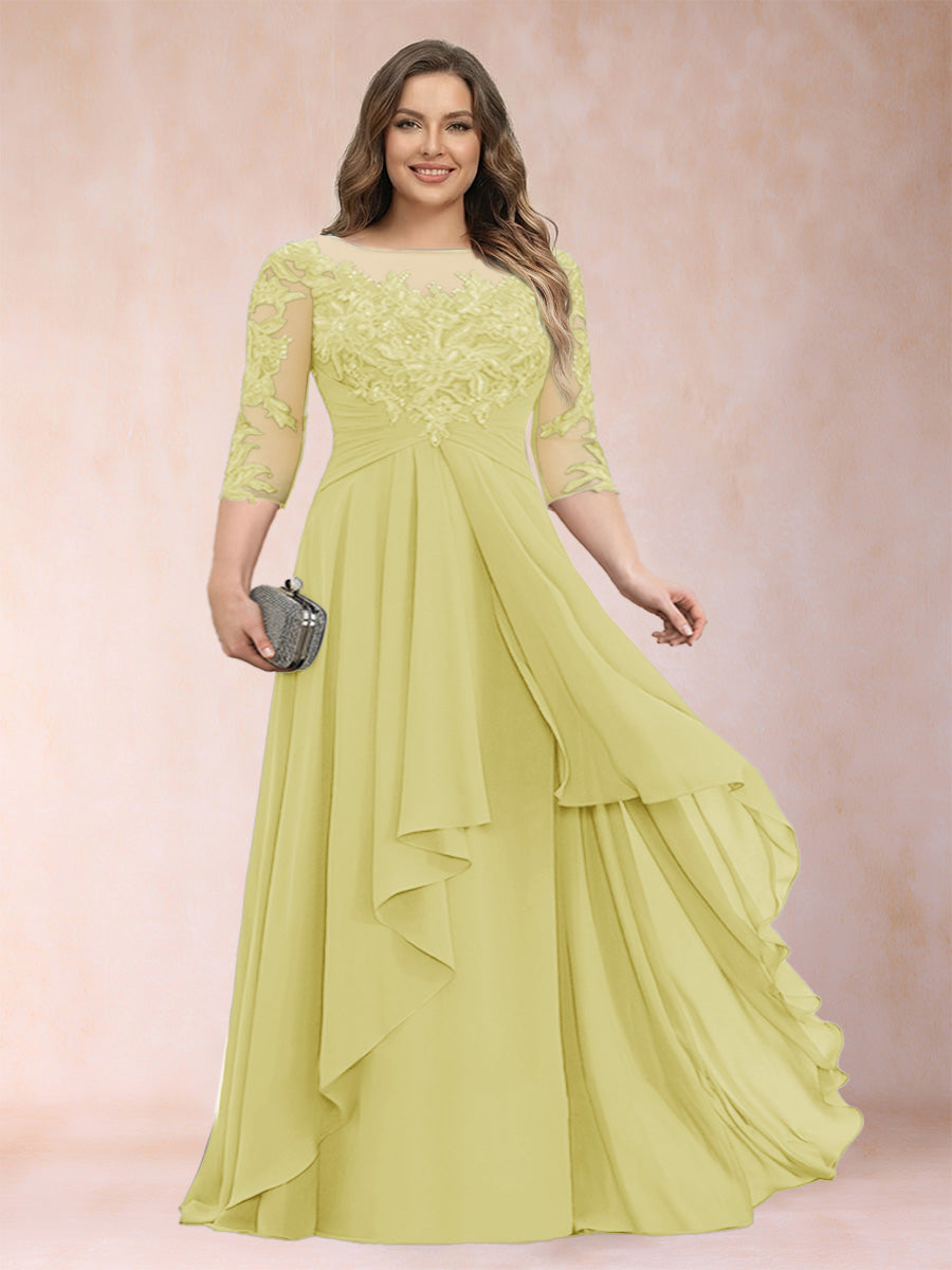 Althea Grace Daffodil front view mother of the bride dress