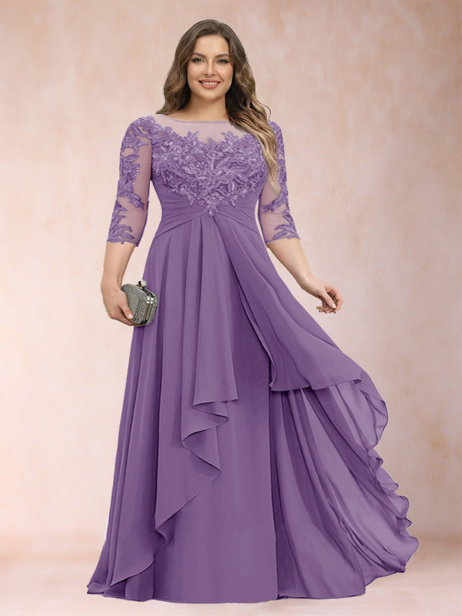 Althea Grace Wisteria front view mother of the bride dress
