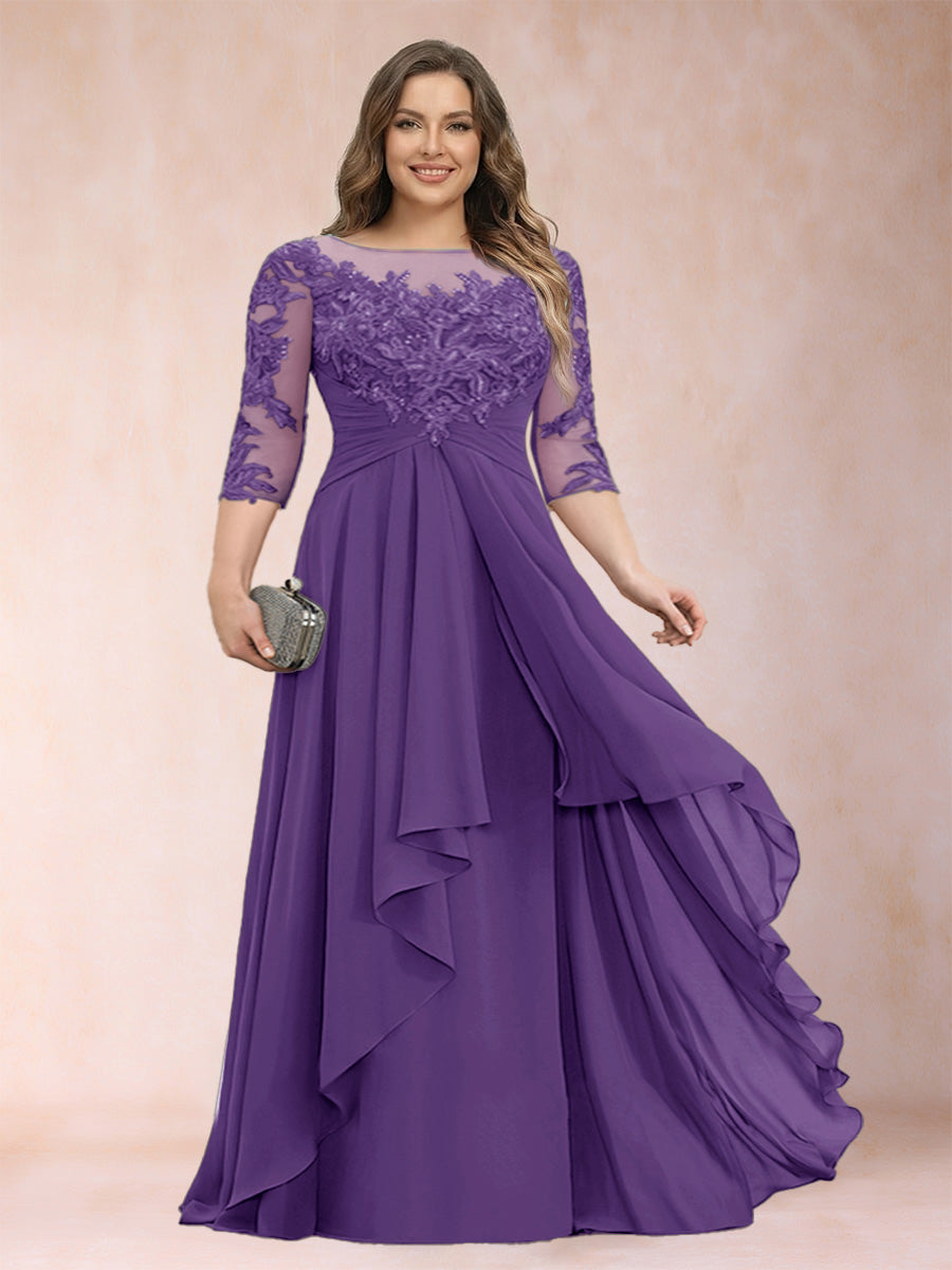 Althea Grace Regency front view mother of the bride dress
