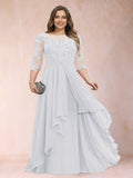 Althea Grace White front view mother of the bride dress