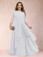 Althea Grace White front view mother of the bride dress