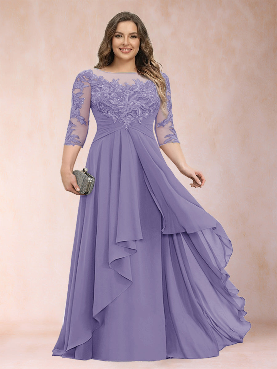 Althea Grace Wisteria back view mother of the bride dress