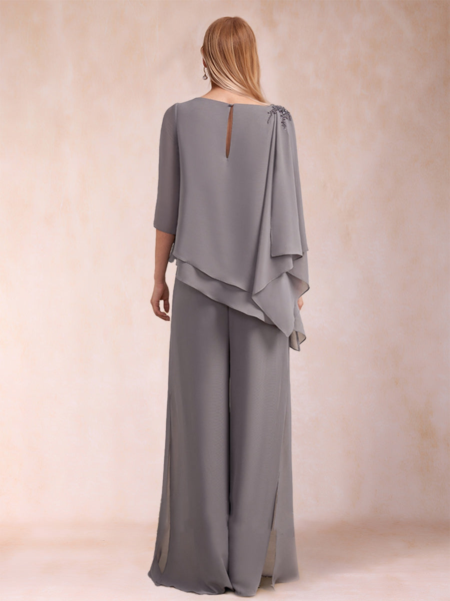 Florence Rose Wisteria back view mother of the bride dress