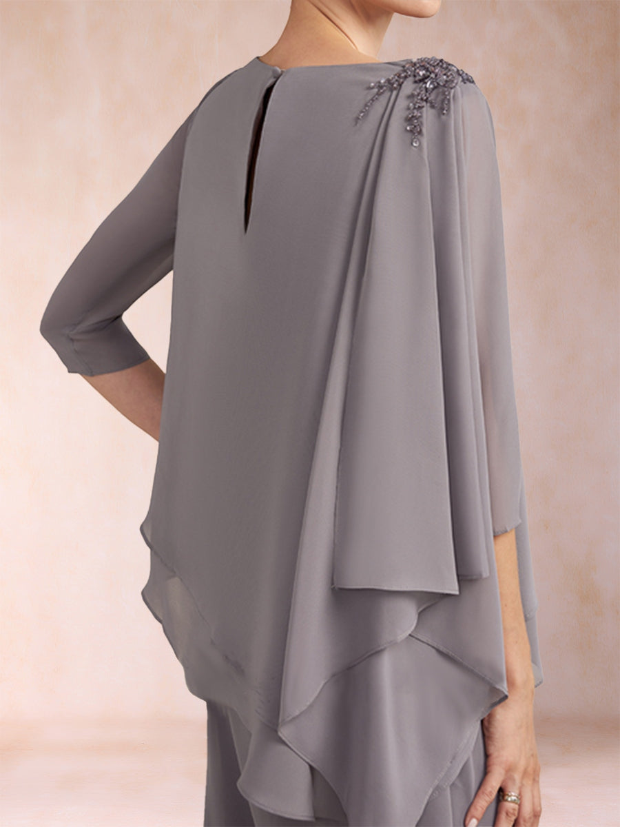 Florence Rose Wisteria hem detail mother of the bride dress