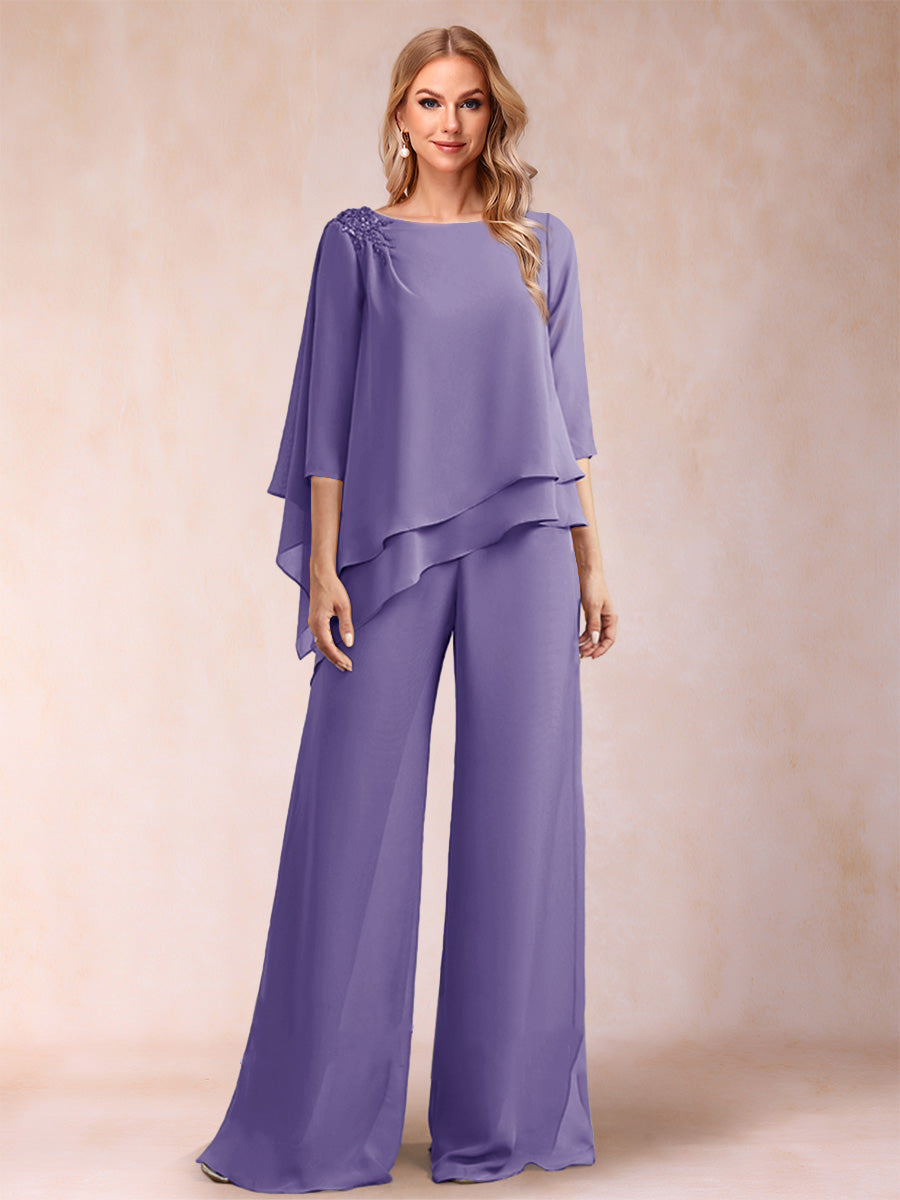 Florence Rose Lilac front view mother of the bride dress