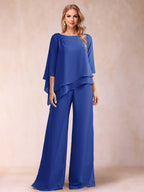 Florence Rose Royal Blue back view mother of the bride dress