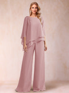 Florence Rose Mauve front view mother of the bride dress