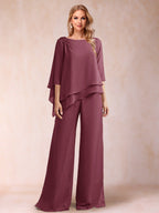 Florence Rose Plum front view mother of the bride dress
