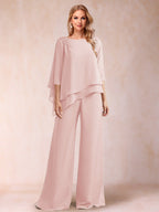 Florence Rose Pearl Pink back view mother of the bride dress