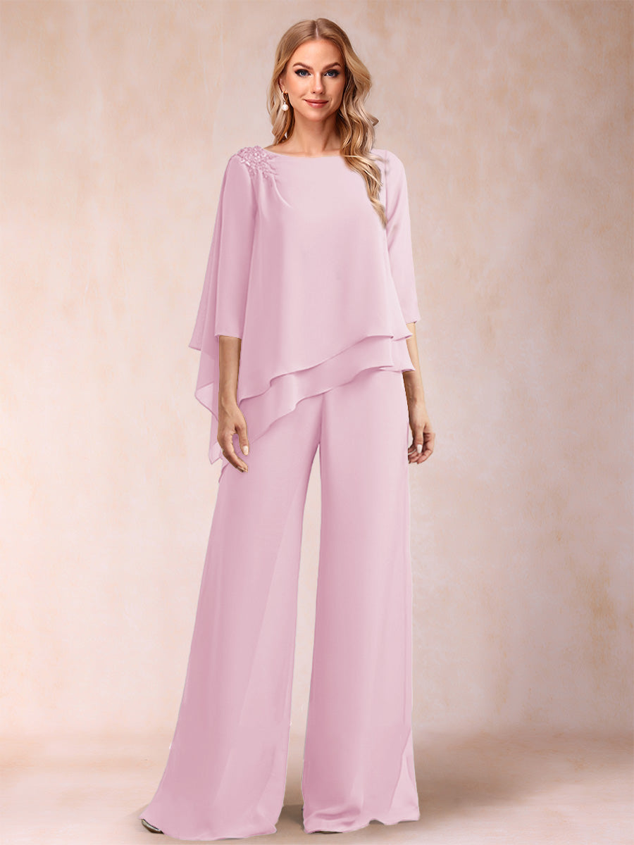 Florence Rose Rose Pink front view mother of the bride dress