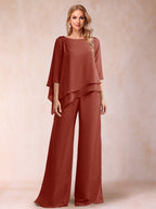 Florence Rose Rust front view mother of the bride dress