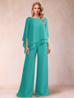 Florence Rose Turquoise back view mother of the bride dress