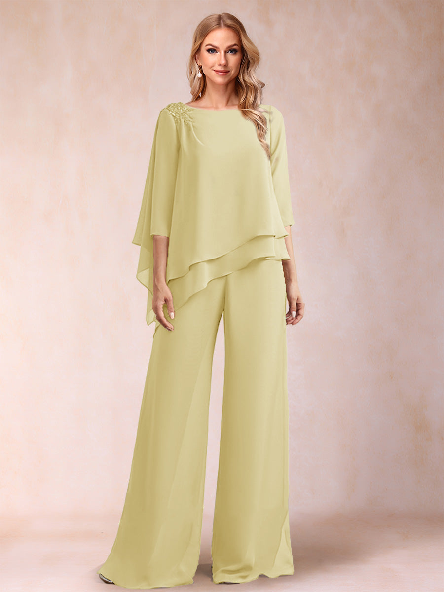 Florence Rose Yellow front view mother of the bride dress