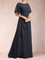 Gwendolyn Sage Navy Blue bodice detail mother of the bride dress