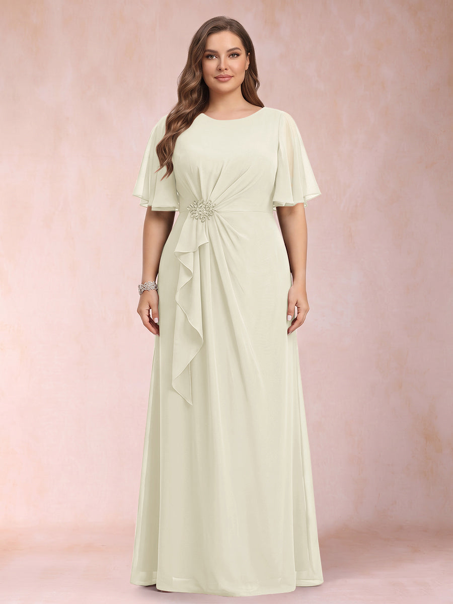 Helena Mae Ivory front view mother of the bride dress