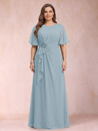 Helena Mae Lavender front view mother of the bride dress