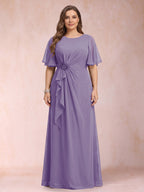 Helena Mae Lilac back view mother of the bride dress