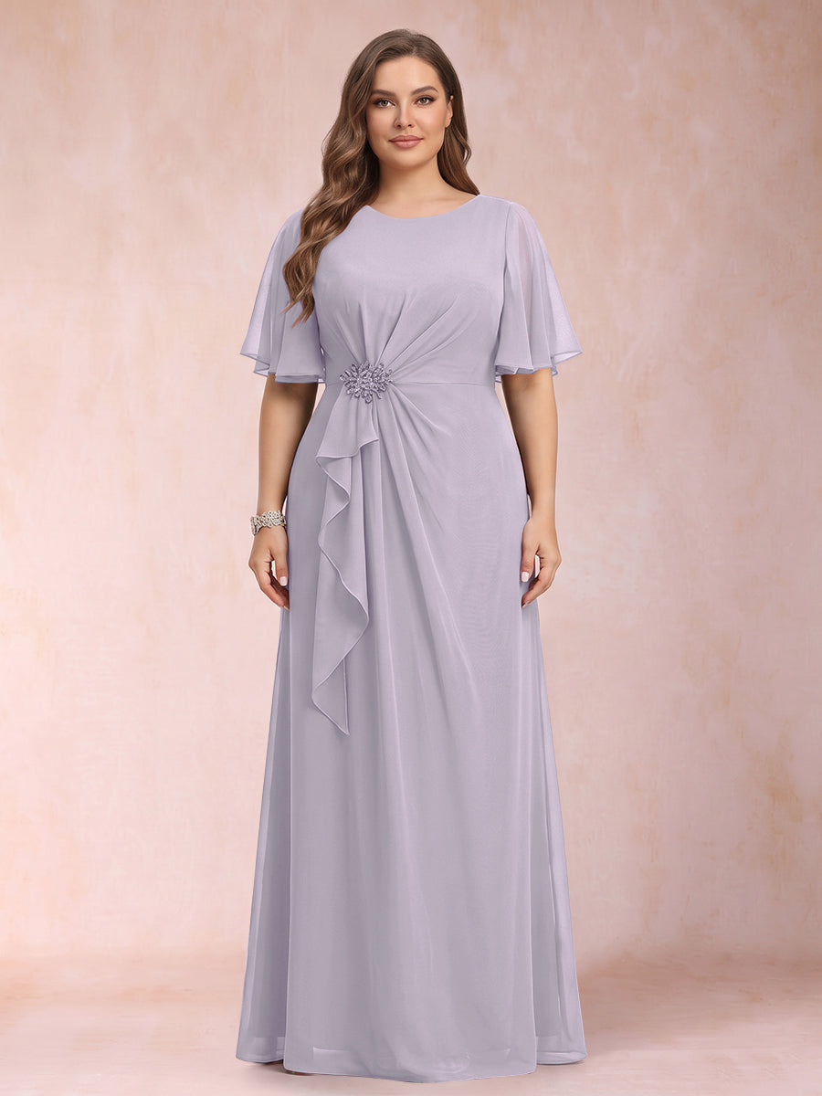 Helena Mae Lilac front view mother of the bride dress