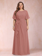 Helena Mae Mauve front view mother of the bride dress