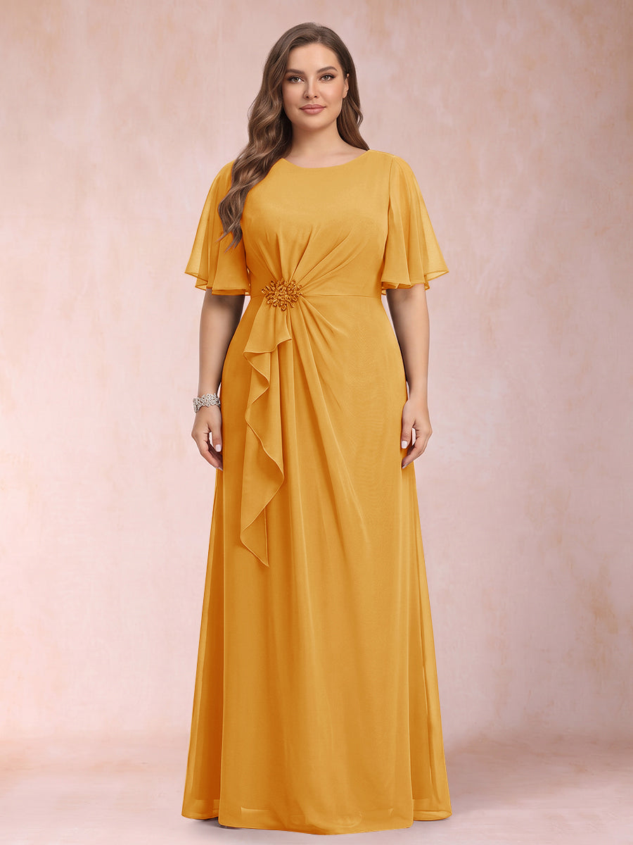 Helena Mae Gold back view mother of the bride dress