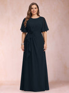 Helena Mae Navy Blue bodice detail mother of the bride dress