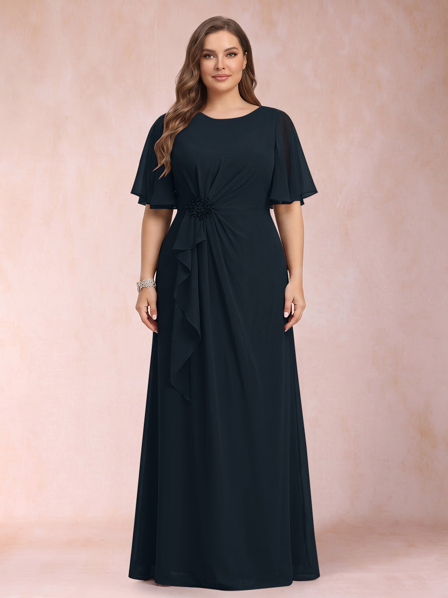 Helena Mae Navy Blue bodice detail mother of the bride dress
