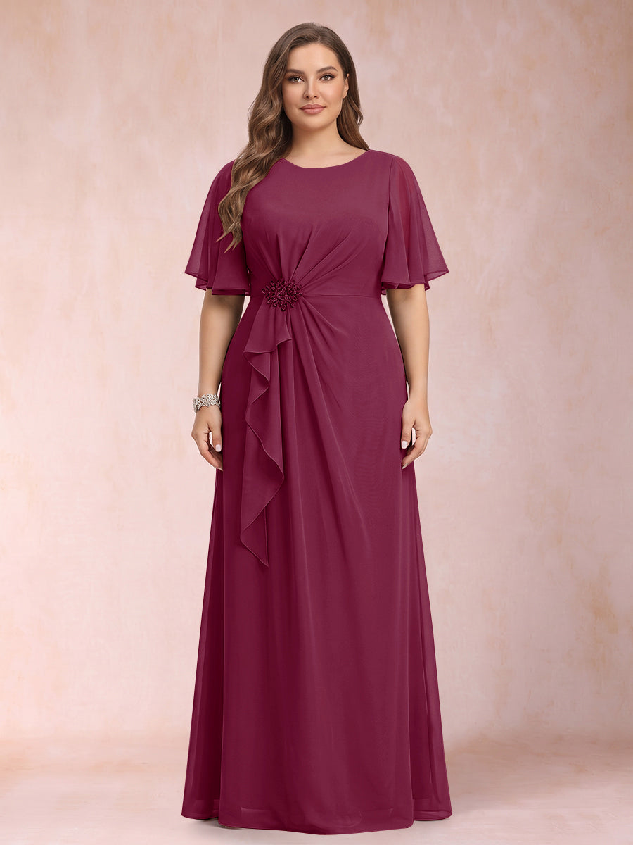 Helena Mae Orchid front view mother of the bride dress