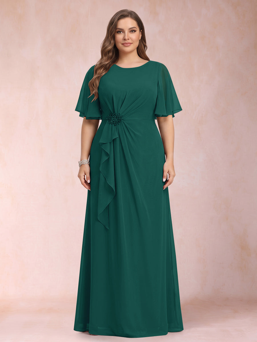 Helena Mae Peacock front view mother of the bride dress