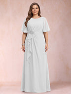 Helena Mae White front view mother of the bride dress