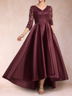 Gabriella June Burgundy bodice detail mother of the bride dress