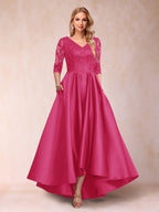 Gabriella June Fuchsia front view mother of the bride dress