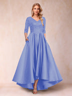 Gabriella June Lavender front view mother of the bride dress