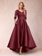 Gabriella June Burgundy detail view 7 mother of the bride dress