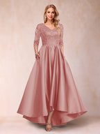 Gabriella June Mauve front view mother of the bride dress