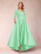 Gabriella June Pool Blue back view mother of the bride dress