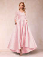 Gabriella June Pearl Pink back view mother of the bride dress