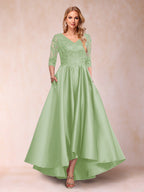 Gabriella June Sage Green back view mother of the bride dress
