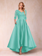 Gabriella June Turquoise back view mother of the bride dress